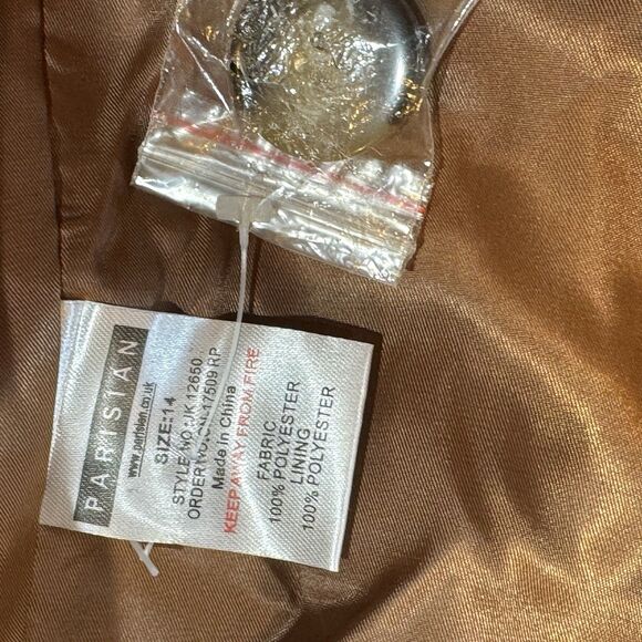 Parisian Teddy Coat Faux Shearling Mocha Longline US 10 (UK 14) NWT - Picture 8 of 12